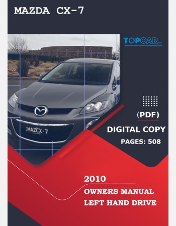 mazda cx-7 2010 owners manual